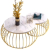 Nesting Centre table set with Marble Top
