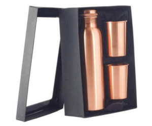 Copper Bottle kit with glass