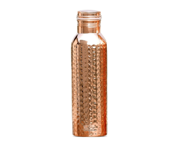 Hammered copper bottle